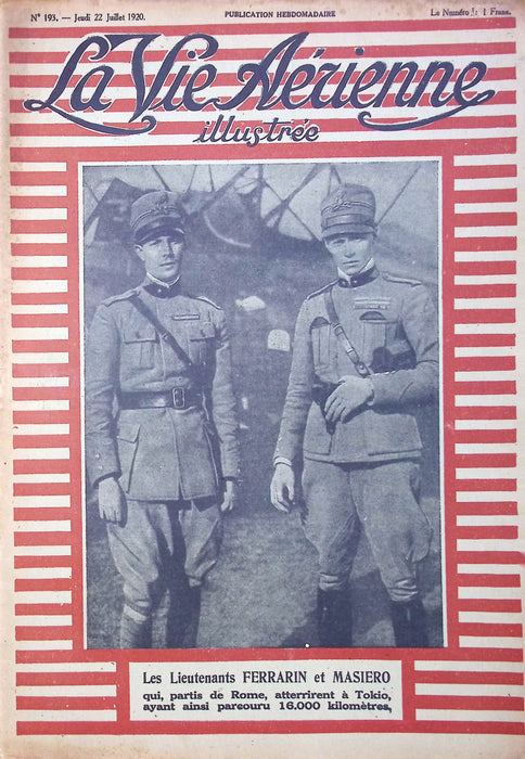 La Vie Aérienne Illustrée #193 22 Juillet 1920