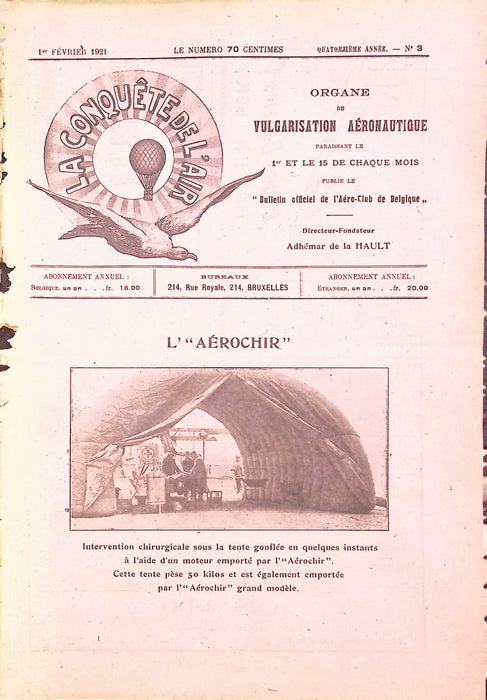 La Conquête de l'Air 1921 02 01