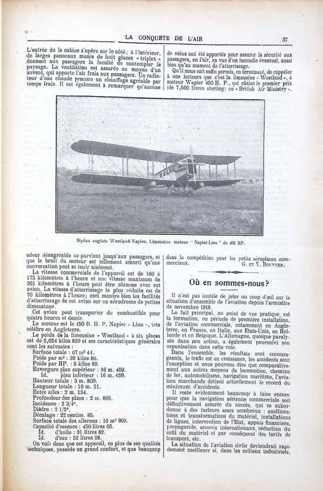 La Conquête de l'Air 1921 02 01