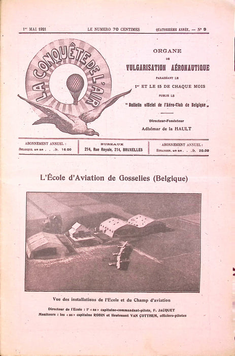 La Conquête de l'Air 1921 05 01