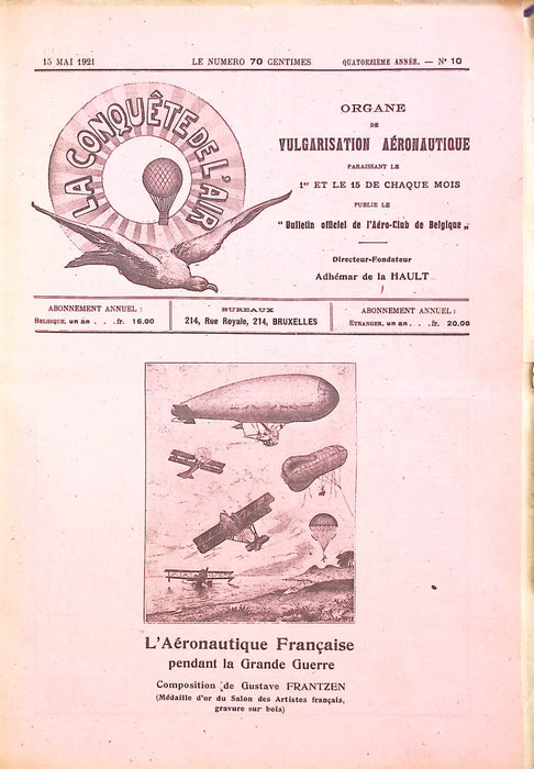 La Conquête de l'Air 1921 05 15