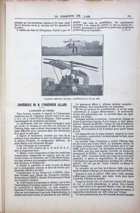 La Conquête de l'Air 1921 06 01