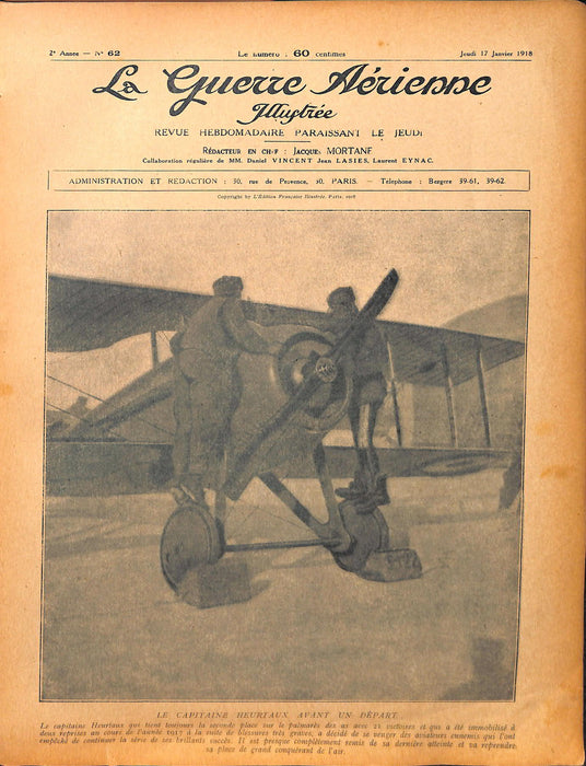 La Guerre Aérienne Illustrée - 1918 01 janvier