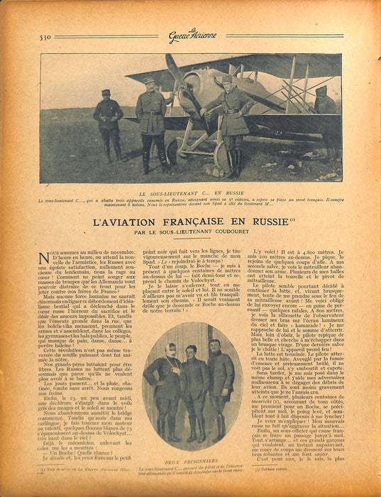 La Guerre Aérienne Illustrée - 1918 06 Juin