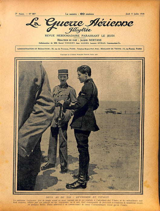 La Guerre Aérienne Illustrée - 1918 07 Juillet