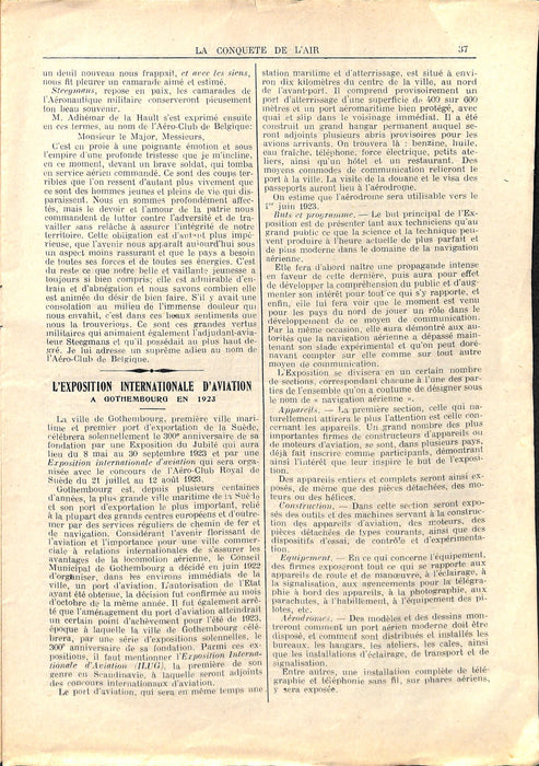 La Conquête de l'Air 1923 02 01