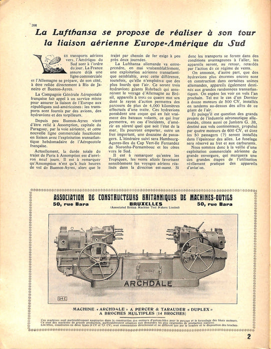 La Conquête de l'Air 1929 03