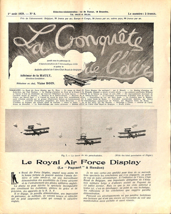 La Conquête de l'Air 1929 08
