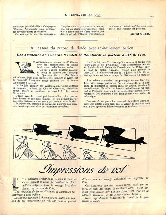 La Conquête de l'Air 1929 08
