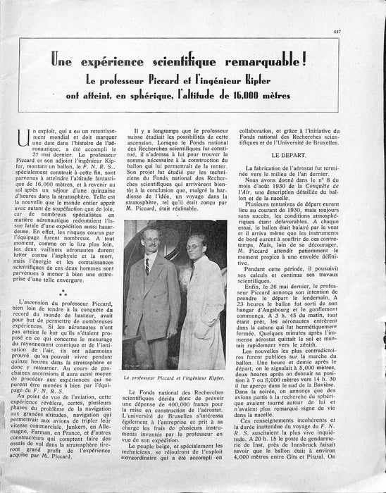 La Conquête de l'Air 1931 07