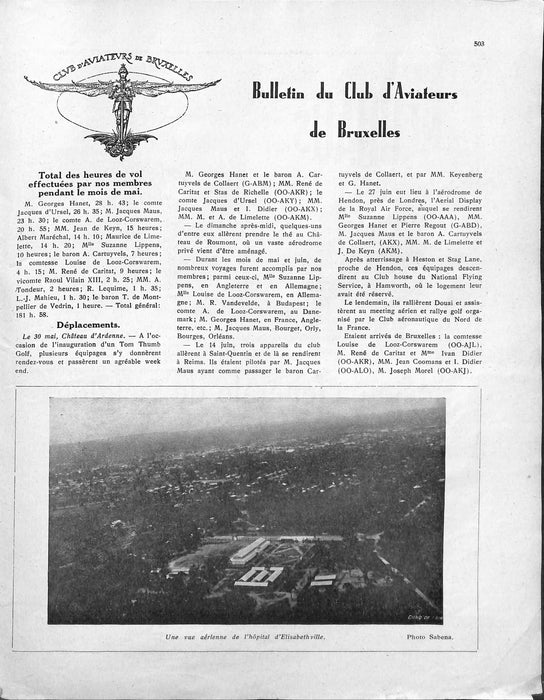La Conquête de l'Air 1931 07