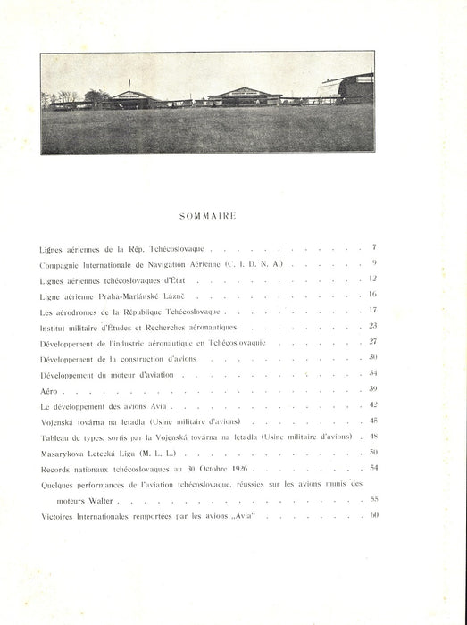 Le document aéronautique de la République Tchécoslovaque (1926) (ebook)