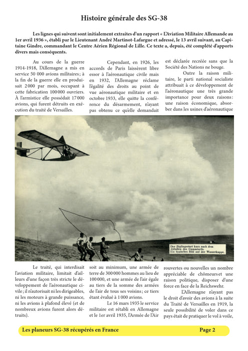 Espace Air Passion Angers - Les planeurs SG-38 français