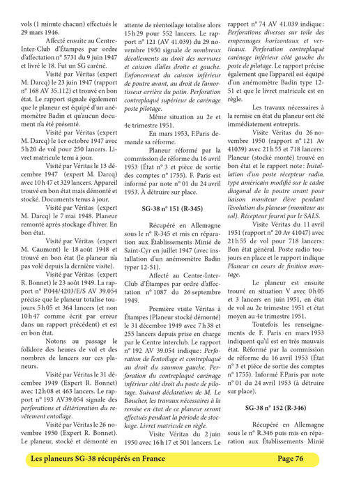 Espace Air Passion Angers - Les planeurs SG-38 français