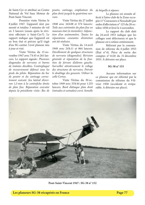 Espace Air Passion Angers - Les planeurs SG-38 français