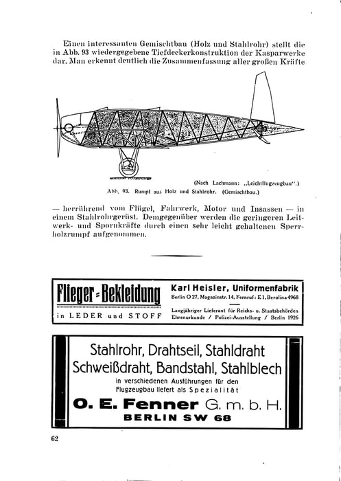 Pfister E. - Aircraft Construction, Part III: The Fuselage (1930) (ebook)