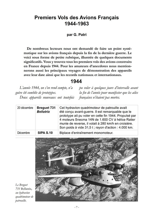 Moniteur de l'Aéronautique - French post-WWII prototypes and aircraft (ebook)