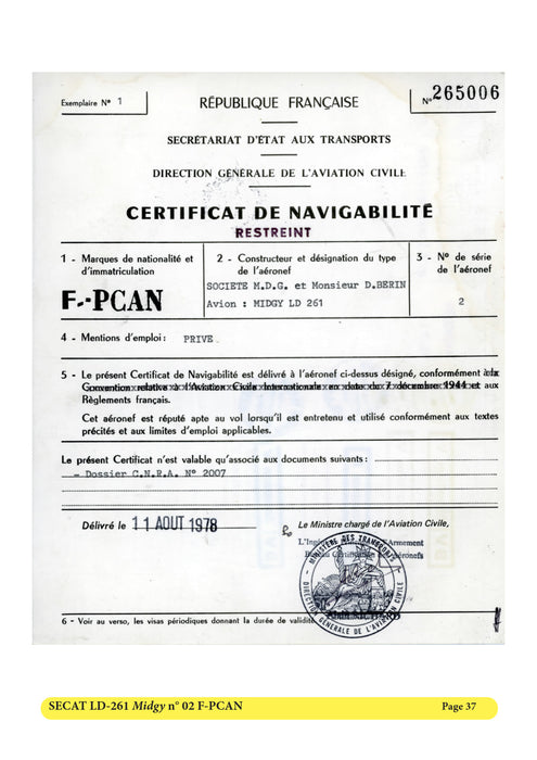 Espace Air Passion Angers - SECAT LD-261 Midgy