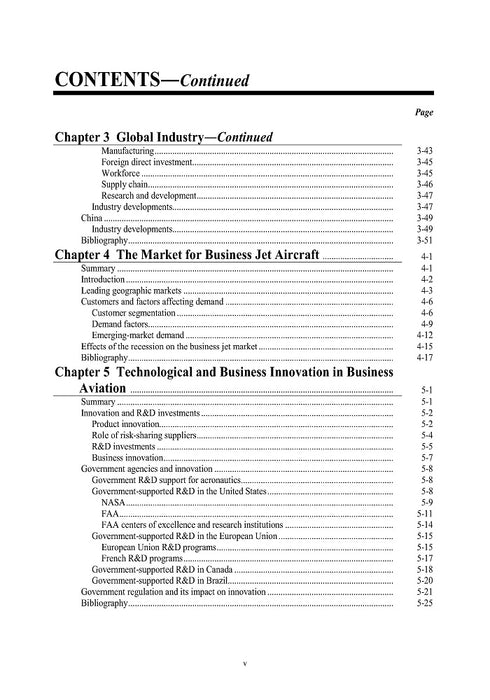 USITC - L'industrie des avions d'affaires (2012)