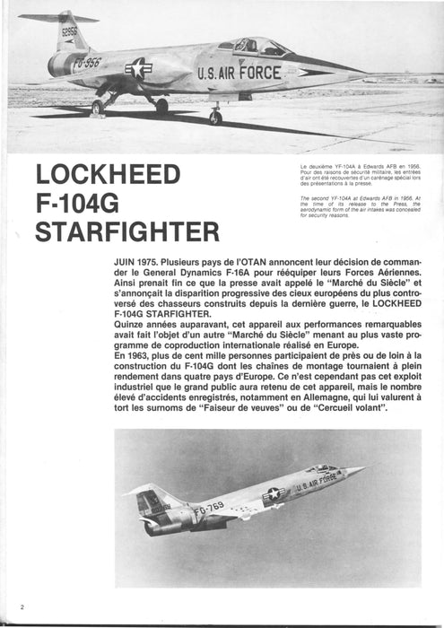 Verheggen, Robert - F-104G Histoire du Lockheed Starefighter en service à l'OTAN (édition originale)(1982)