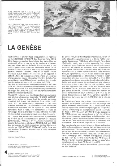 Verheggen, Robert - F-104G Histoire du Lockheed Starefighter en service à l'OTAN (édition originale)(1982)