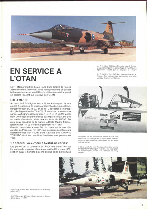 Verheggen, Robert - F-104G Histoire du Lockheed Starefighter en service à l'OTAN (édition originale)(1982)