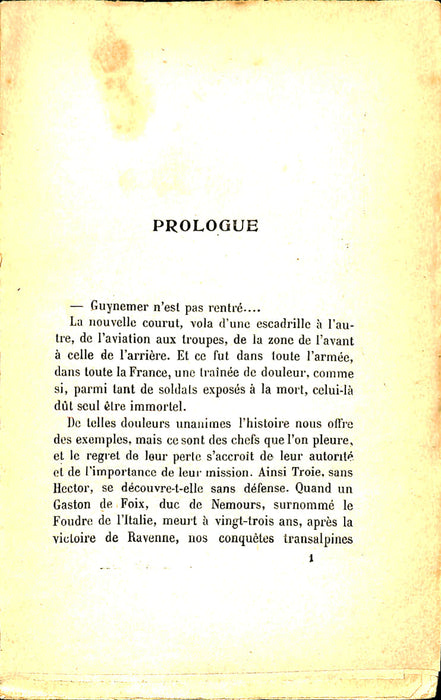Bordeaux Henry - Vie héroique de Guynemer » (1918) (édition originale)