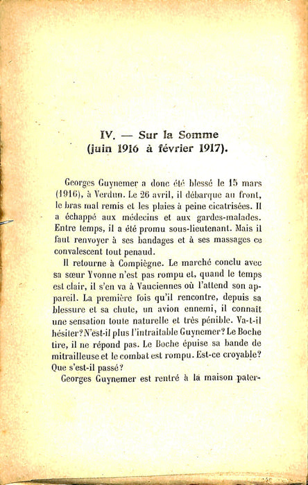 Bordeaux Henry - Vie héroique de Guynemer » (1918) (édition originale)