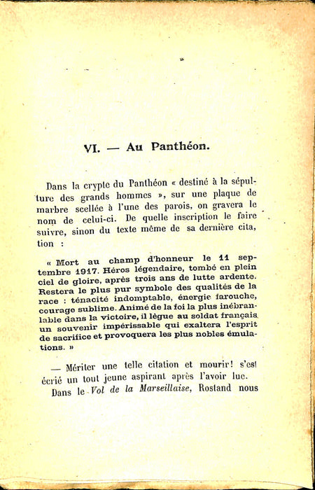 Bordeaux Henry - Vie héroique de Guynemer » (1918) (édition originale)