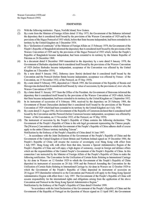 Warsaw Convention - Варшавская конвенция по воздушному транспорту (1929)