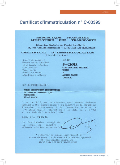 Espace Air Passion Angers - Weihe