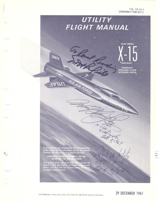 North American Aviation X-15 Flight Manual (ebook)