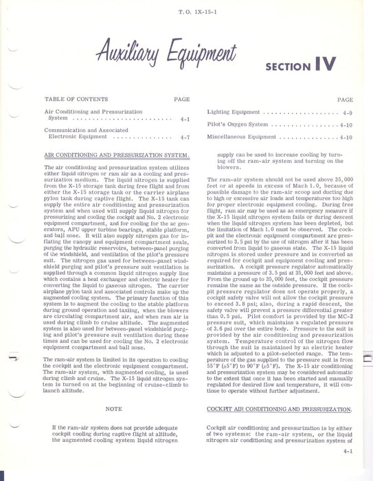 North American Aviation X-15 Flight Manual (ebook)