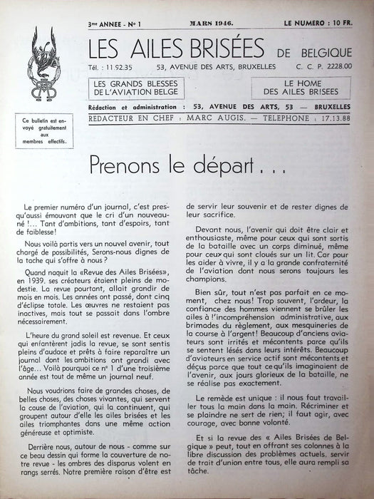 Les Ailes Brisées de Belgique (1946) (édition numérique)