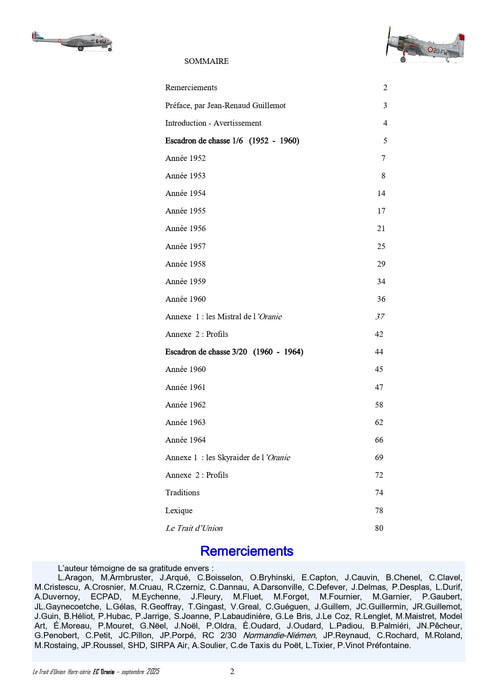 Le Trait d'Union - Escadron Oranie du Mistral au Skyraider (édition imprimée)