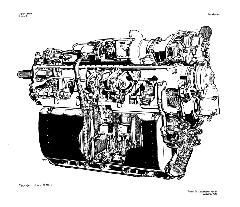 De Havilland Gipsy Queen Series 30 engine operation handbook (ebook)