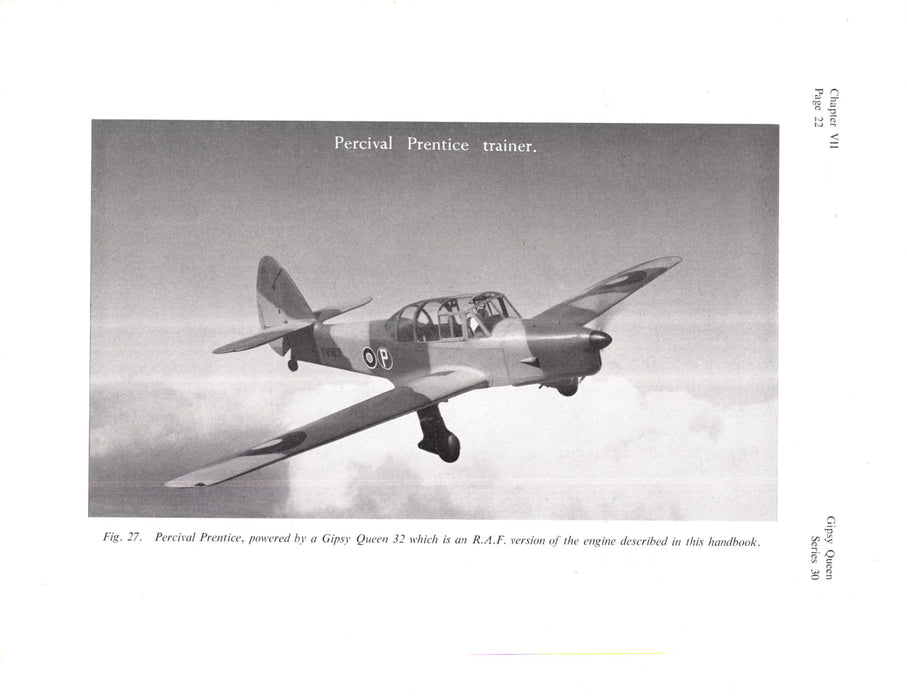 De Havilland Gipsy Queen Series 30 engine operation handbook (ebook)