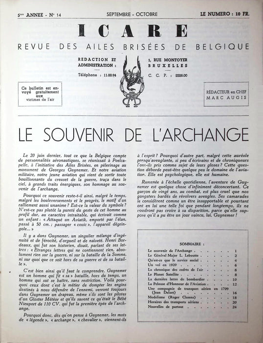 Icare - revue des Ailes Brisées de Belgique (1948) (édition numérique)