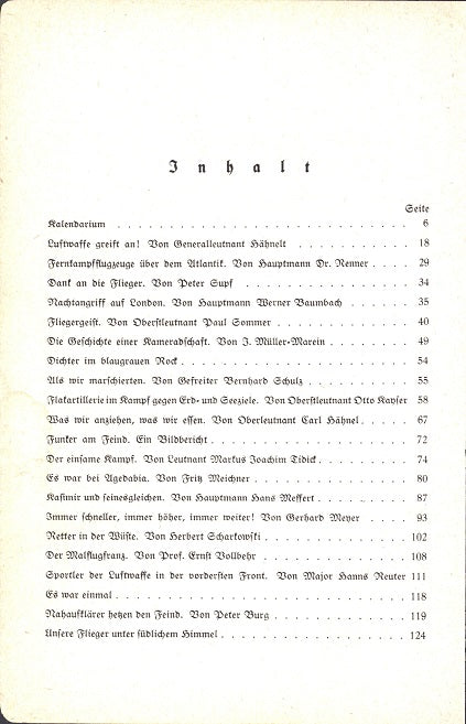 Adler Jahrbuch 1942 - Yearbook of the German Air Force Magazine