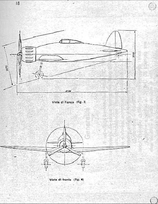 Aeronautica Macchi C.200 com motor Fiat A74 - Manual da aeronave (1941)