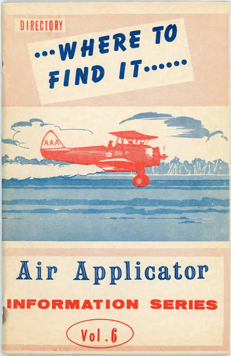 Air Applicator 6 - Directory - Where to Find It (1965)