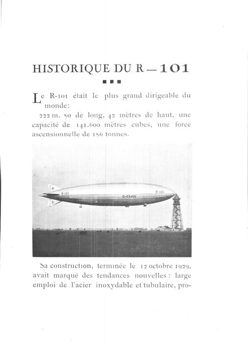 Ajalbert, Jean - Le R-101 sur Beauvais route des Indes (1931)