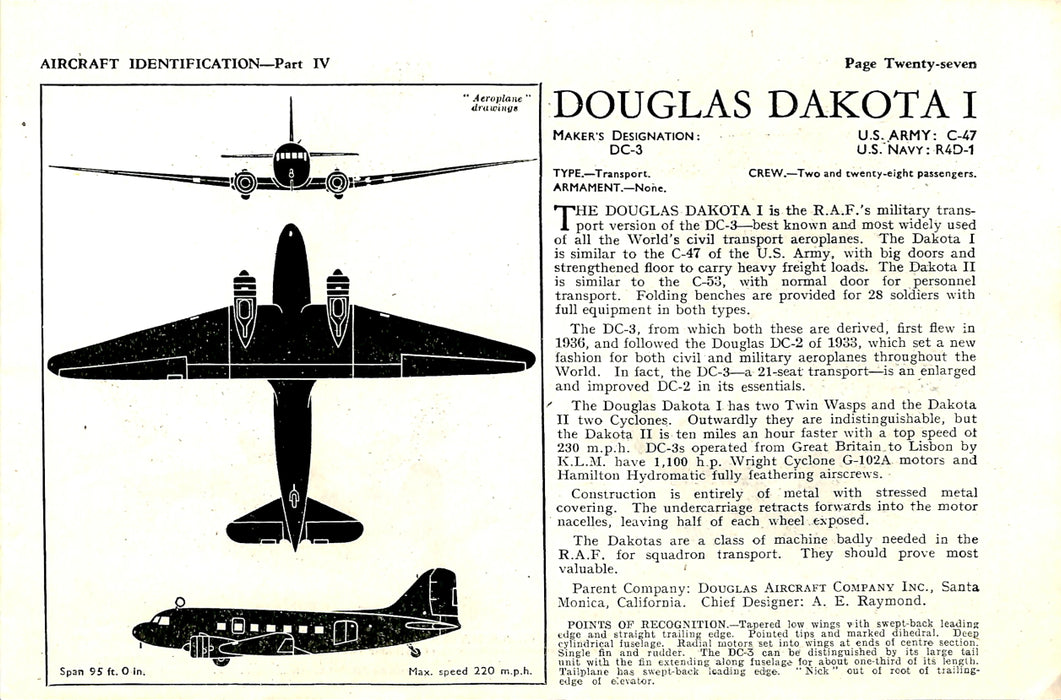 American monoplanes with the RAF (1942) (originele papieren uitgave)
