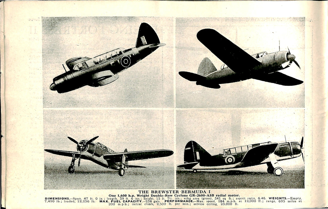American monoplanes with the RAF (1942) (نسخة ورقية أصلية)