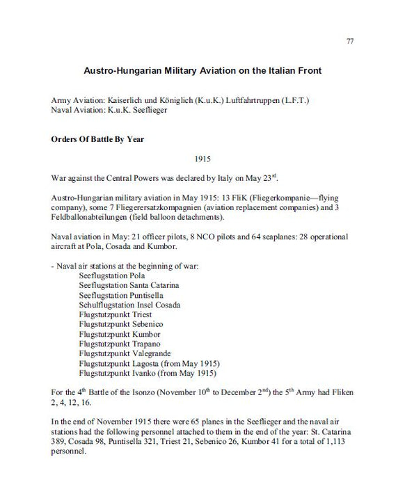 Mehtidis, Alexis - Italian and Austro-Hungarian Aviation in WWI 2008 (ebook)