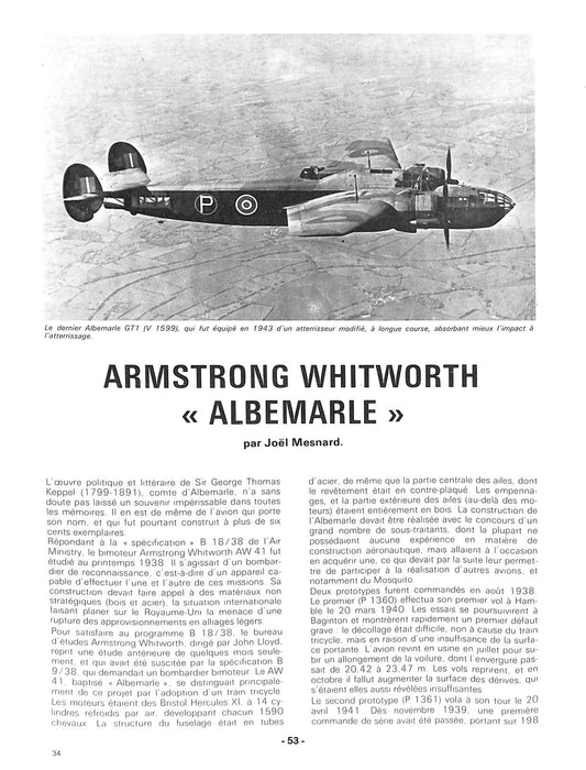 Moniteur de l'Aéronautique - Avions de combat britanniques de la 2ème guerre (ebook)