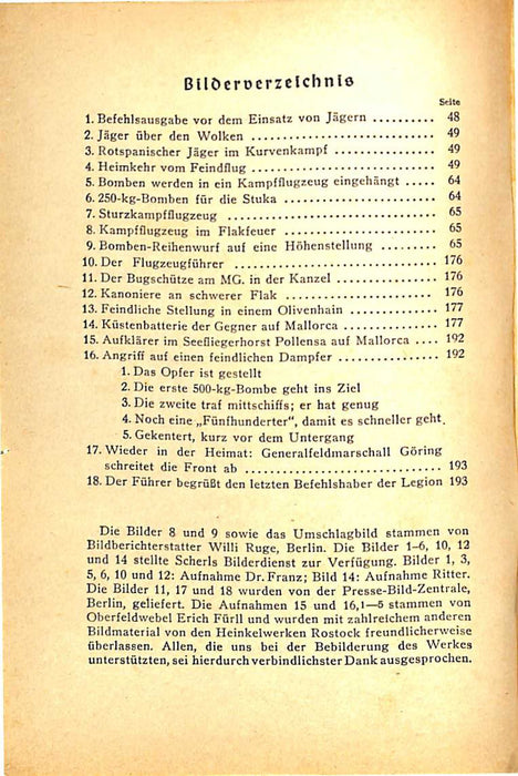 Bley, Wulf - Das Buch der Spanienflieger (1939) (Edition originale imprimée)