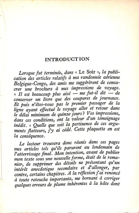 Bouckaert，Albert、アルバート-飛行機によるベルギー-コンゴ（1935）