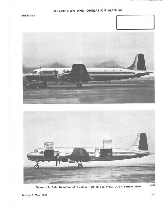 Douglas DC-6A和DC-6B说明和操作手册