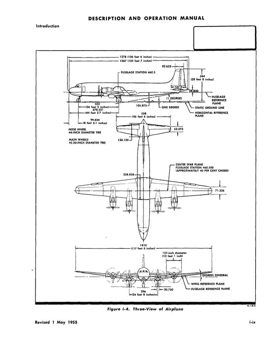 Douglas DC-6A en DC-6B Beschrijving en bedieningshandleiding